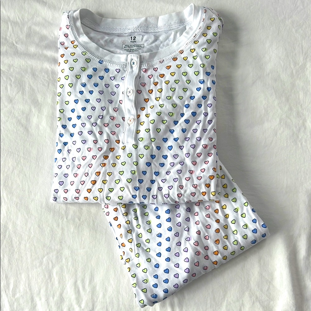 Kids roller rabbit rainbow disco hearts pajamas 🌈💗